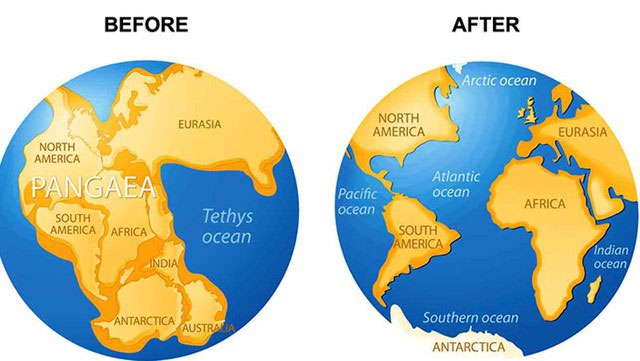 Tìm hiểu về Pangaea - siêu lục địa hùng vĩ của đại Trung Sinh