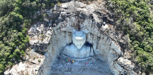 Tượng Phật Thích Ca khổng lồ sắp hoàn thành ở An Giang
